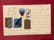 LOTTO ALPINI LETTERA 7 VAL CIDMON E DISTINTIVI 6 - 8 BATT, MORBEGNO SCI MONVISO