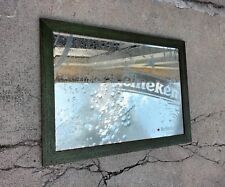 Quadro A Specchio Da Bar / Pub Pubblicitario Da Collezione Birra Heineken