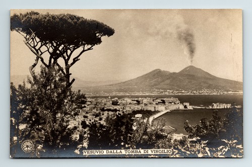 Cartolina rppc napoli monte - rppc,