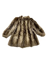 Pelliccia Small Taglia S Visone Bellissima Vero Pelo Marrone/Grigio. + volpe