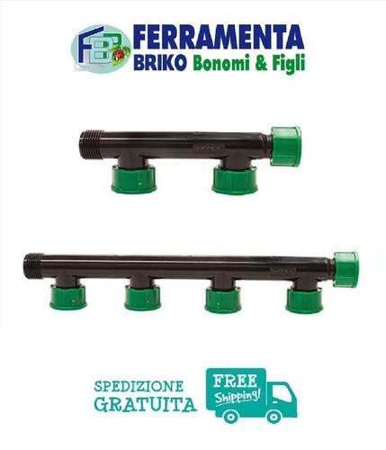 Collettore vie uscite 1 - 4, 1"