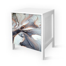 Cassettiera comodino Bianco