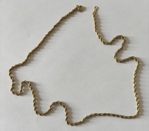 Collana catena corda tono oro
