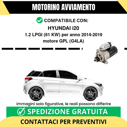 Motorino avviamento hyundai - avviamento,