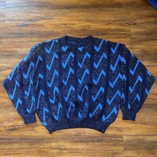 Maglione astratto maglia zig