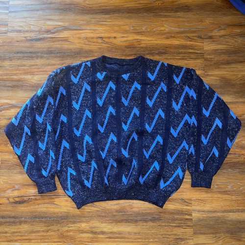 Maglione astratto maglia zig