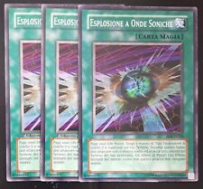 Playset 3X ESPLOSIONE A ONDE SONICHE Comune da Mazzo in Italiano (EXC) YUGIOH