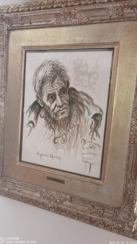 Olio tela alfonso grassi - olio, su
