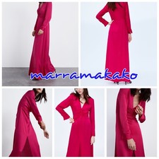 NEW FUCHSIA LONG DRESS BUTTONS