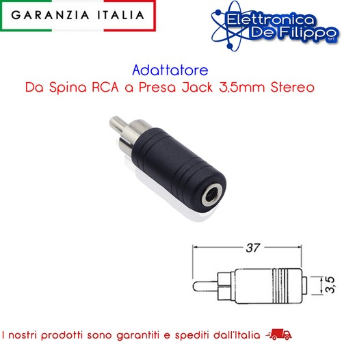 Adattatore spina rca a - adattatore, da