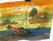 Quadro batik originale barca - batik,