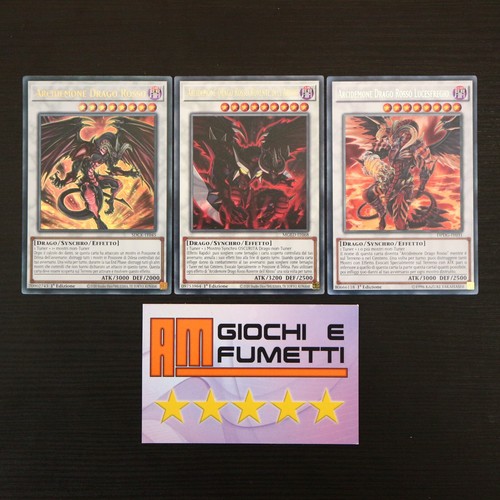 Lotto carte arcidemone drago - arcidemone,