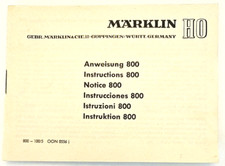 Marklin HO Directions for
