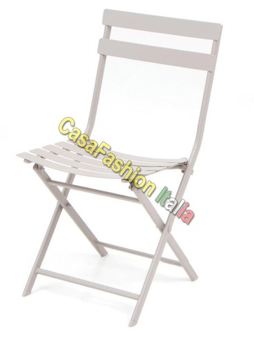 Sedia heidi pieghevole tortora - sedia,