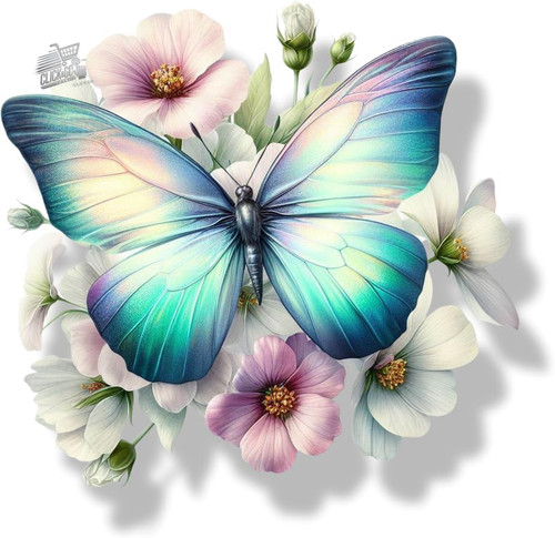Adesivi vinile fiori - adesivi,