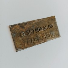 Targa Radiatore anni 70