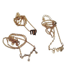 Set di tre collane a catena