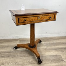 Antico Tavolino Rettangolare  biedermeier deco vintage da salotto in legno