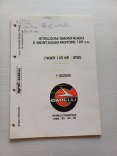Garelli motore Tiger 125 XR-XRD 1985 manuale officina ITALIANO originale