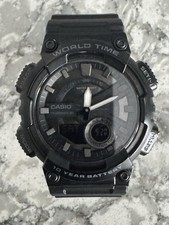 Orologio Uomo Casio World Time AEQ-110 Analogico Digitale - Batteria Nuova - Telememo