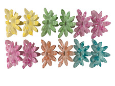 12 PINZE MOLLETTE FERMAGLI PER CAPELLI FIORE FERMAGLIO PINZA MOLLETTONE CM 10