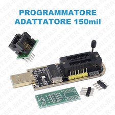 PROGRAMMATORE CH341A EEPROM BIOS WINBOND MXIC 24XXX 25XXX SERIE + ADATTATORE 150