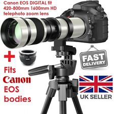 Canon EOS DSLR DIGITAL fit 420 800 mm 1600 mm obiettivo zoom 1000D 2000D 3000D 4000D +