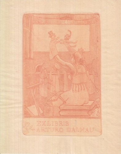 Exlibris bookplate incisione - exlibris,