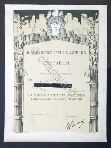 Wwi decreto concessione - decreto,