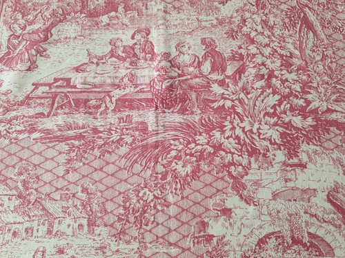 Coupon tissu toile jouy - coupon,