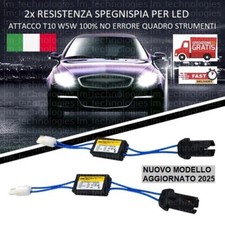 Resistenze spegni spia LED T10 W5W audi bmw fiat posizione targa CANBUS New 2025