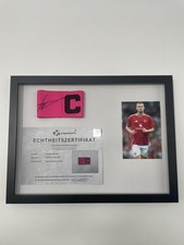 Fascia Capitano Matthijs De Light Firmato Im Telaio Manchester United