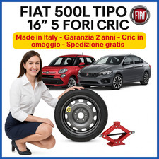? Kit Ruotino Di Scorta Fiat tipo 500L 16” 5 Fori Cric Gratis – Emergenza