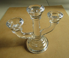 Candelabro portacandele vetro/cristallo - 3 candele