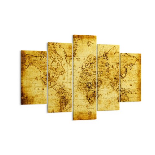Quadro tela 150x100cm mappa - su,