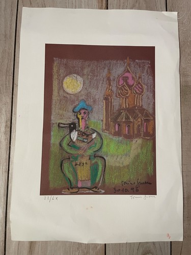 Litografia tonino guerra - litografia,