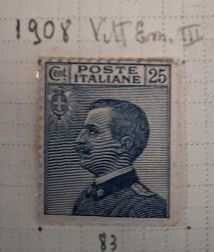 Francobollo italia 1908 - francobollo,