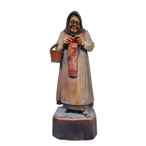 Statua scultura legno - scultura,