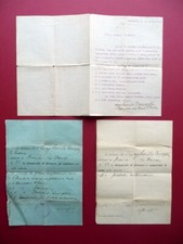 Moduli Lettera 3 Denunce Detenzione Armi Pistola Automatica Bombe a Mano 1921-24