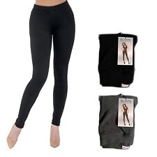 GLADYS LEGGINS INVERNALE FELPATO ELASTICO IN CALDO COTONE