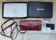 PRADA Rosso Red Flap Shoulder