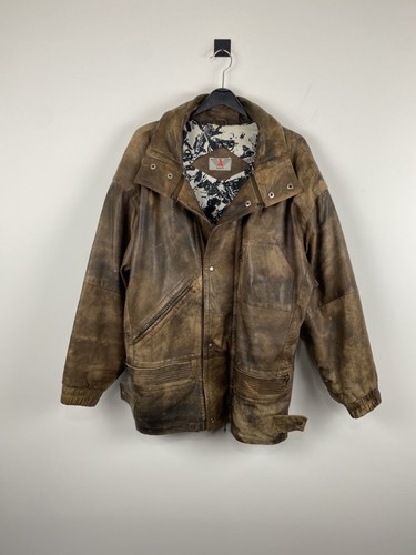 Giacca pelle vintage - , aquila