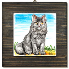 GATTO SIBERIANO -QUADRO CON