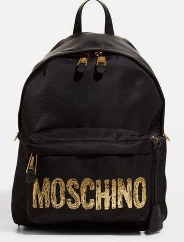 Nwt moschino unisex logo nylon - unisex,