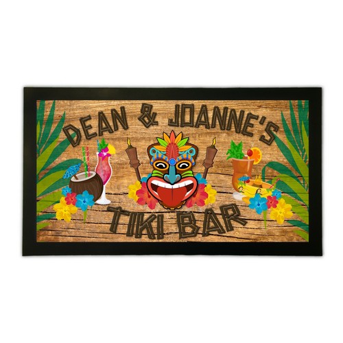 Personalised tiki bar runner - personalised,