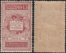 1921 VI Centenario di Dante