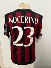 Maglia Milan 2015 16 Nr 23 Nocerino match worn shirt Milan Adidas vintage camisa
