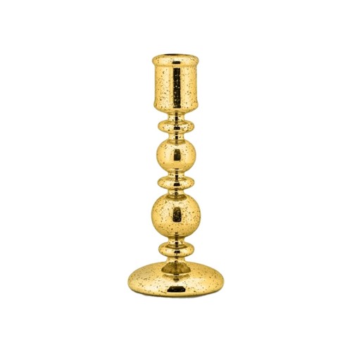 Candeliere vetro colore oro - candeliere,