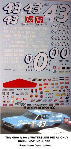 Decalcomania nascar east - #43,