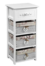 CASSETTIERA 4 CASSETTI CUORE